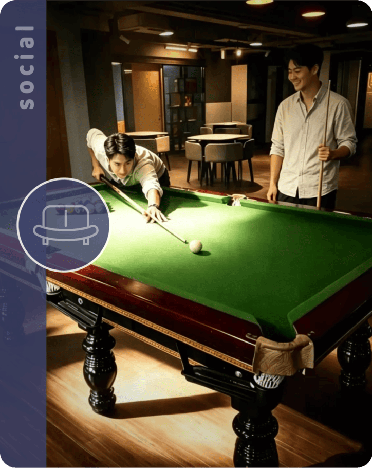 Mahjong tile moving across a green felt table